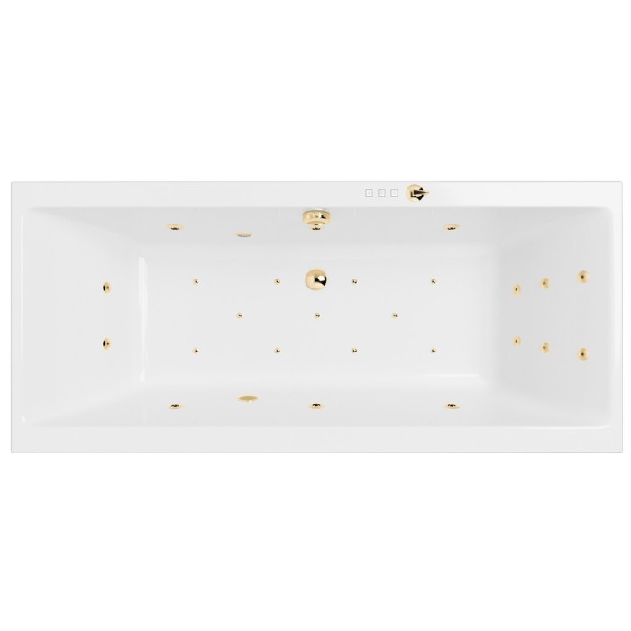 Встраиваемая ванна slim 170x75 ultra, Excellent Pryzmat, золото арт. WAEX.PRY17S.ULTRA.GL