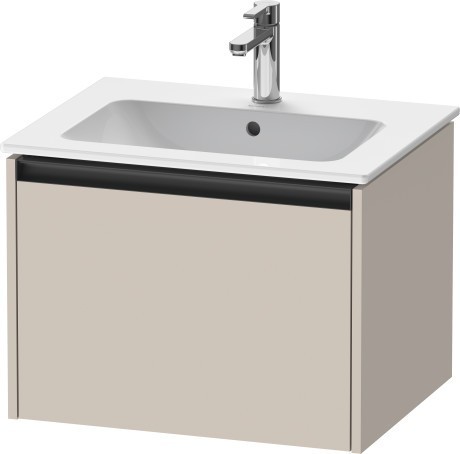 Duravit тумба подвесная под раковину 480 мм х 610 мм х 440 мм, ketho.2, k25062091910000 цвет: серо-коричневый матовый