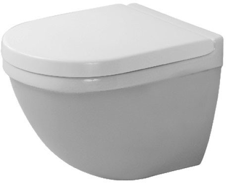 Duravit унитаз подвесной компакт с вертикальным смывом, без сидения, starck 3, 2227090001 цвет: белый
