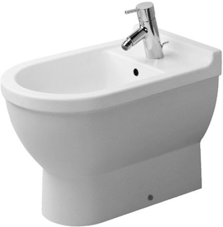 Duravit напольное биде с переливом, с креплением, starck 3, 2230100000 цвет: белый