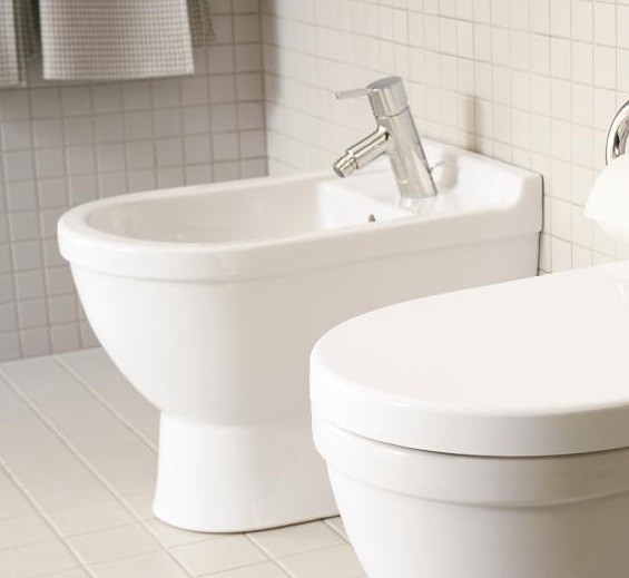 Duravit напольное биде с переливом, с креплением, starck 3, 2230100000 цвет: белый