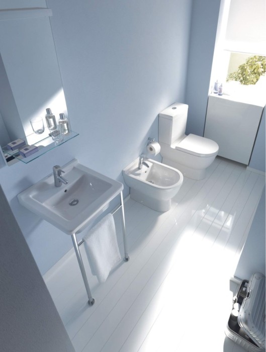 Duravit напольное биде с переливом, с креплением, starck 3, 2230100000 цвет: белый