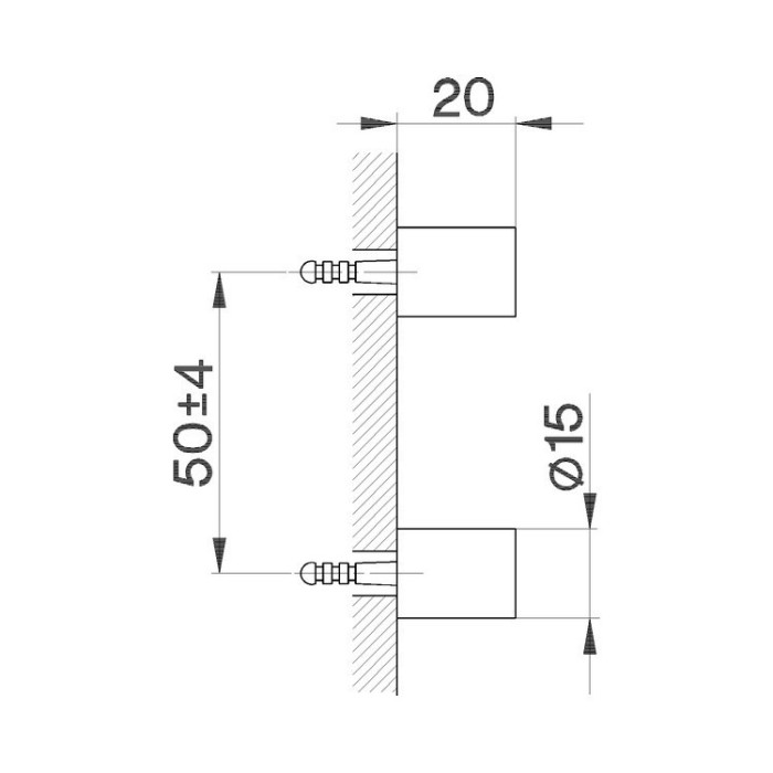 Cisal комплект креплений настенный для ершика, sy09066040 system, цвет: matt black