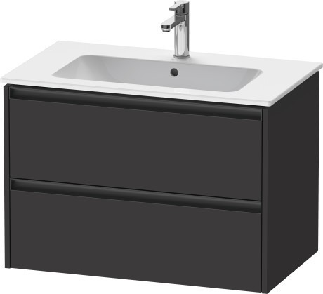 Duravit тумба подвесная под раковину 480 мм х 810 мм х 550 мм, ketho.2, k25263080800000 цвет: графит суперматовый