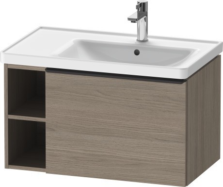 Duravit тумба подвесная под раковину 784 мм х 452 мм, d-neo, de425703535 цвет: дуб терра