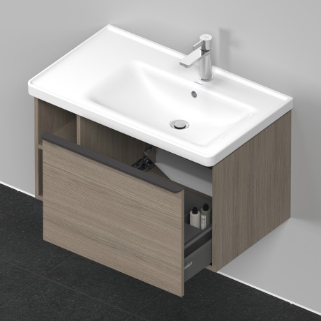 Duravit тумба подвесная под раковину 784 мм х 452 мм, d-neo, de425703535 цвет: дуб терра