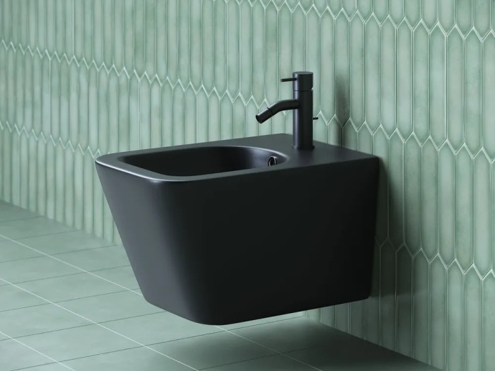 Ceramicanova биде metric, cn3008mb цвет: чёрный