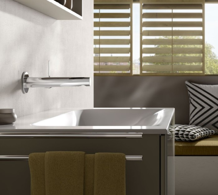 Keuco смеситель однорычажный для раковины вылет 265 мм, dn 15, ixmo, черный матовый арт. 59516 372101