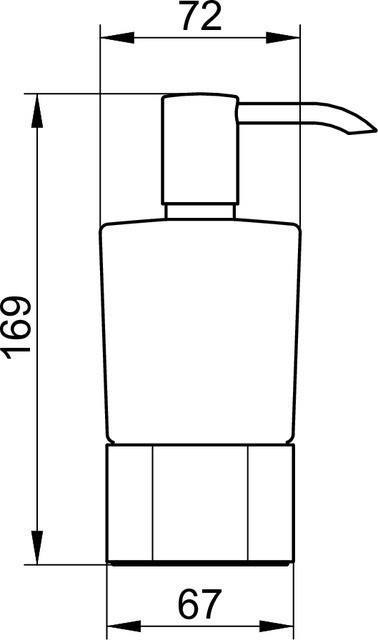 Keuco колба из матового стекла для настольного дозатора жидкого мыла зап/часть, elegance new, опал арт. 11654 009001