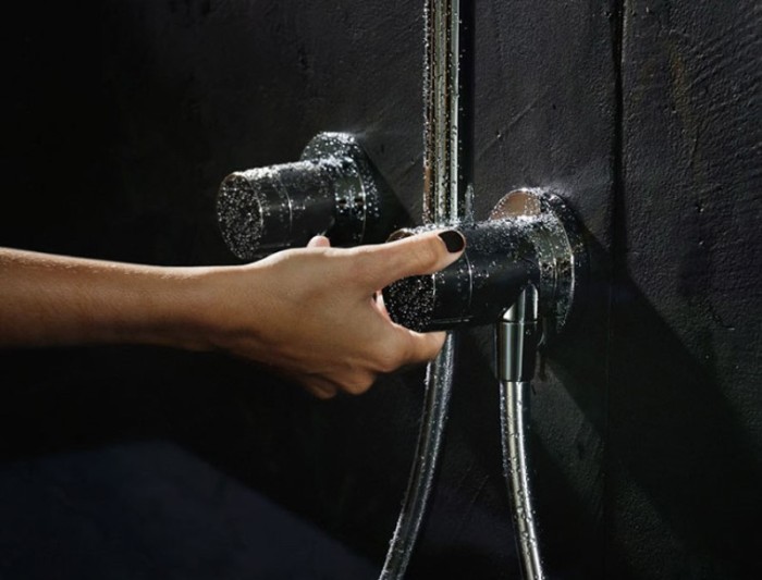 Keuco запорный вентиль с переключателем на 2 потребителя с выводом для шланга и держателем лейки, ixmo, хром арт. 59557 010201