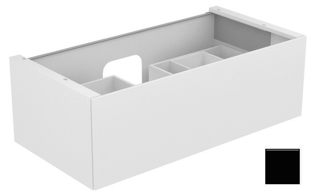 Keuco тумба подвесная под раковину с одним выдвижным фронтом, edition 11, черный арт. 31351 330000