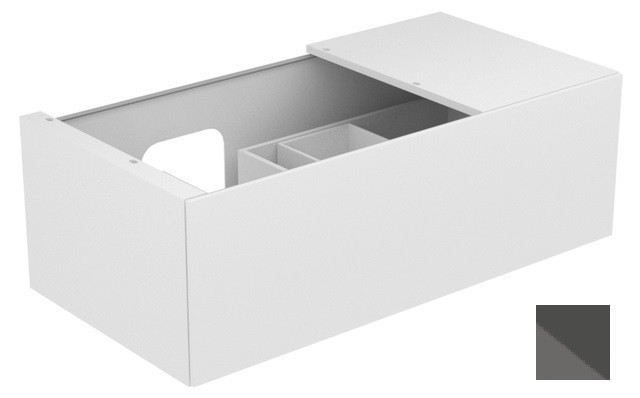 Keuco тумба подвесная под раковину слева edition 1050 мм х 350 мм, с одним выдвижным фронтом, edition 11, антрацит арт. 31153 110000