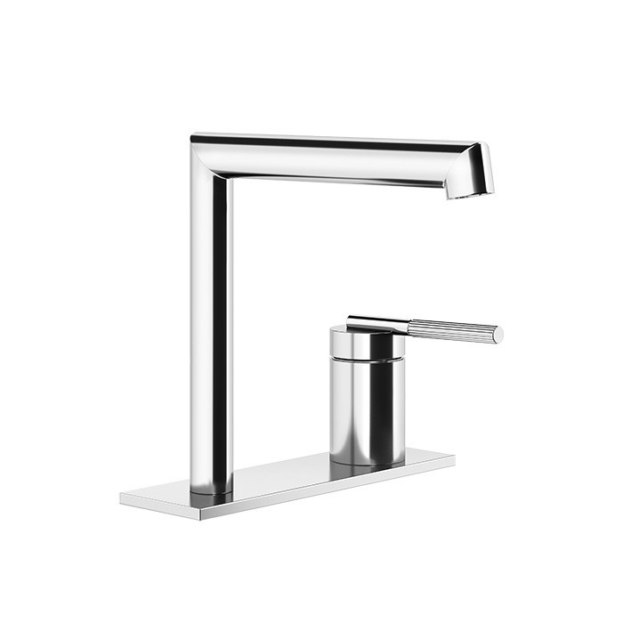 Gessi Смеситель для раковины без донного клапана, с соединительными шлангами, Ingranaggio, 63515#031 цвет: хром