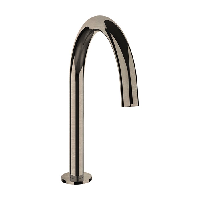 Gessi Смеситель для кухни, на 1 отв, средняя длина, донный клапан в комплекте, Emporio Via tortona, 18621#149 цвет: finox brushed nickel