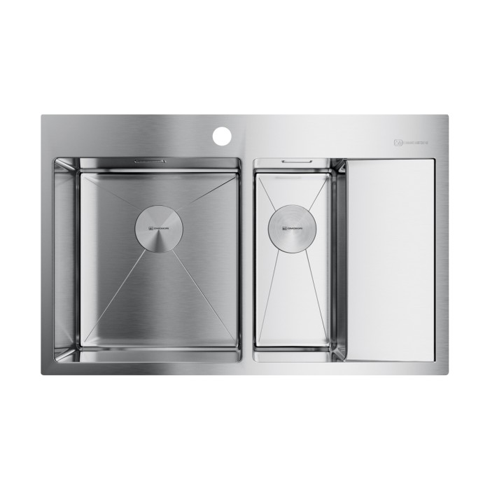 Omoikiri кухонная мойка Akisame 78-2-L, нержавеющая сталь арт. 4973062