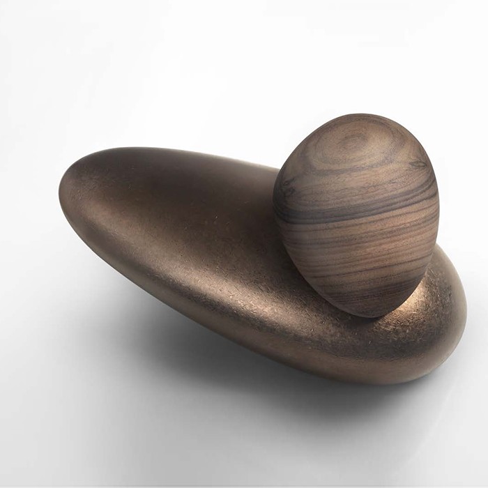 Gessi Смеситель для раковины дизайнерский, на 1 отверстие, Equilibrio, 52001#723 52002#695 цвет: медь materic copper pvd