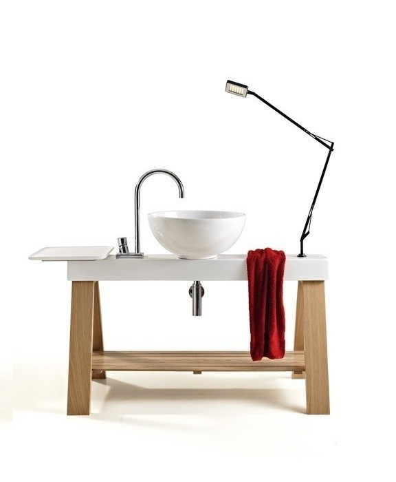 ArtCeram раковина (с консолью), osl002 01 00 il cavalletto цвет: коричневый