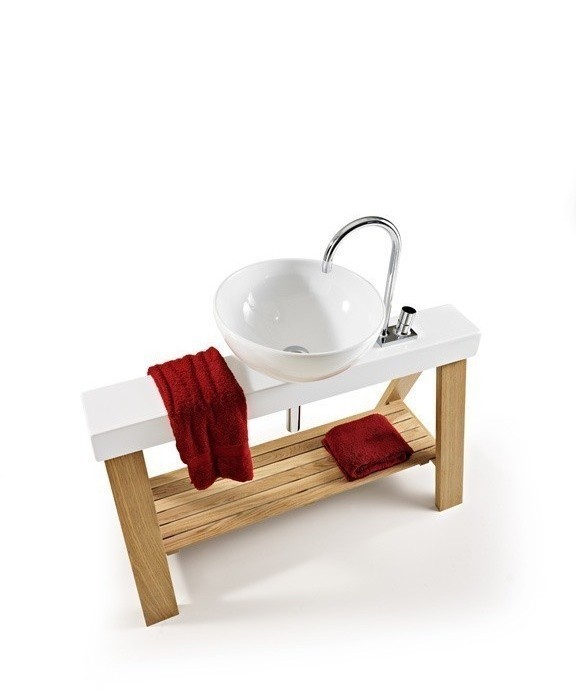 ArtCeram раковина (с консолью), osl002 01 00 il cavalletto цвет: коричневый