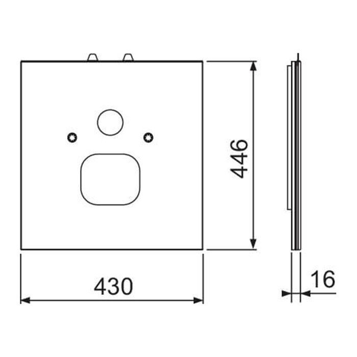 TECE стеклянная панель для one, цвет: белый, lux - 9650109