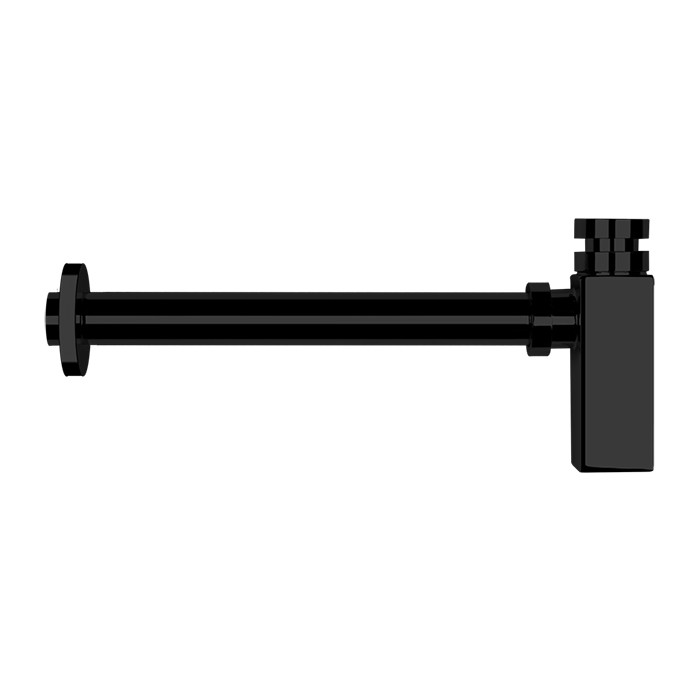 Gessi Сифон для раковины, квадратный, под донный клапан Eleganza, черный - 01410#299