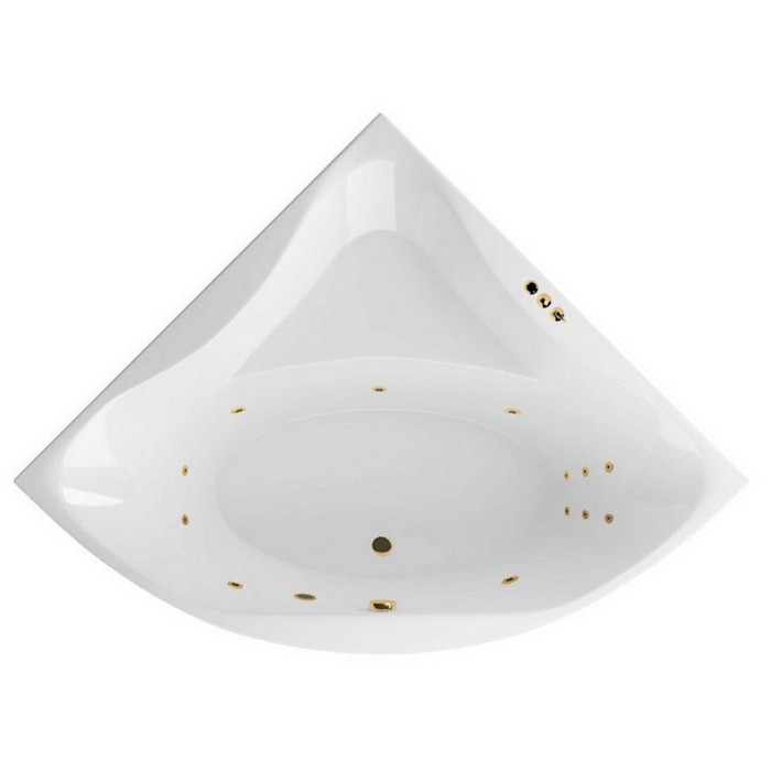 Ванна 150x150 smart, Excellent Glamour, золото арт. WAEX.GLA15.SMART.GL