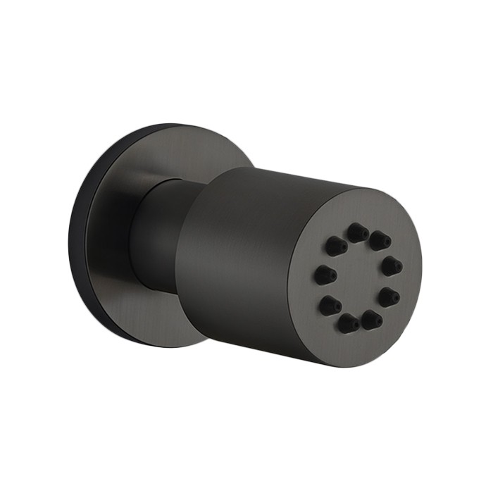Gessi Форсунка боковая, поворотная, Body Jets, 13375#707 цвет: black metal brushed pvd