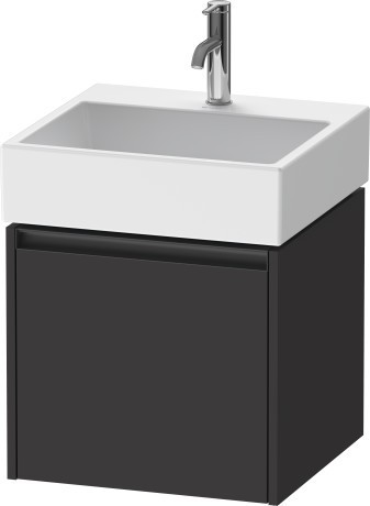 Duravit тумба подвесная под раковину 460 мм х 484 мм х 440 мм, ketho.2, k25074080800000 цвет: графит суперматовый