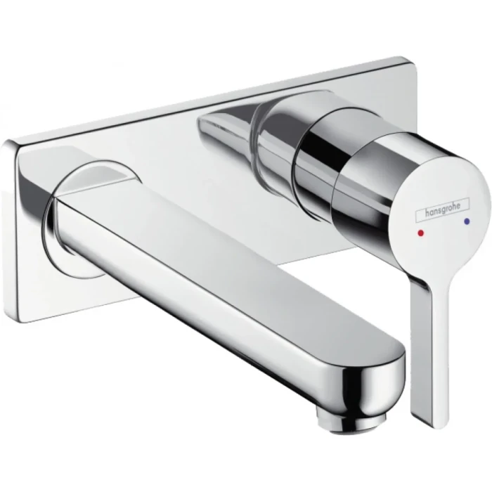 Hansgrohe смеситель для раковины с выпуском, Metris S, хром арт. 31163000