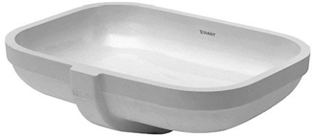Duravit раковина встраиваемая снизу 48х34см, happy d.2, 0457480000 цвет: белый
