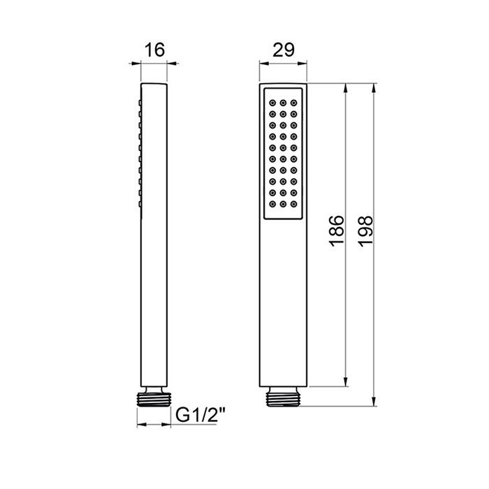 Almar ручной душ, hand showers, e082094.nb цвет: никель