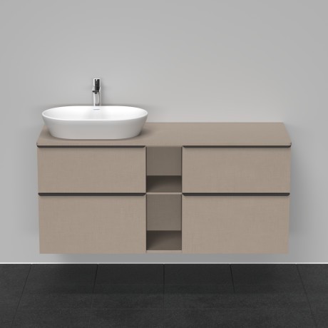 Duravit тумба подвесная под раковину слева 1400 мм х 550 мм, d-neo, de4970l7575 цвет: лён