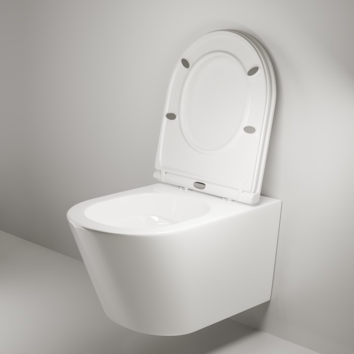 Ceramicanova подвесной унитаз с сиденьем trend, 111010 s цвет: белый