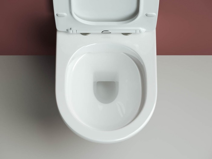 Ceramicanova подвесной унитаз с сиденьем forma, cn3009 цвет: белый