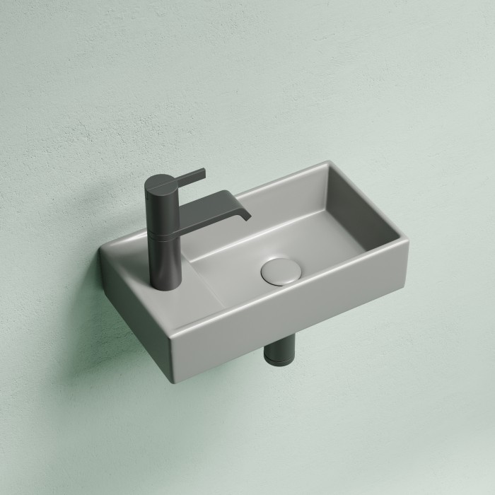Ceramicanova раковина подвесная element, cn6051rmh цвет: серый