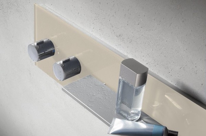 Keuco панель для ванны и душа с термостатом на 1 потребителя рукоятки слева, metime_spa, кашемир матовый арт. 56161 012801