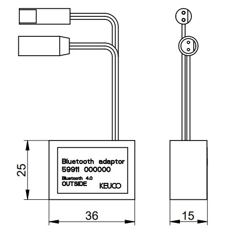Keuco bluetooth адаптер, universal, арт. 59911 000000