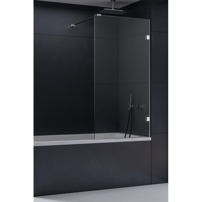 Шторка для ванны eventa 90x150, New trendy Eventa chrome, хром арт. EXK-6997-WP