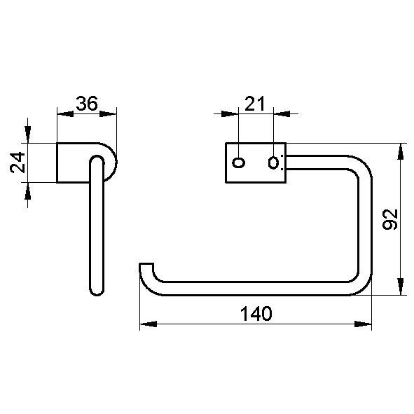 Keuco держатель туалетной бумаги, smart.2, хром арт. 14762 010000