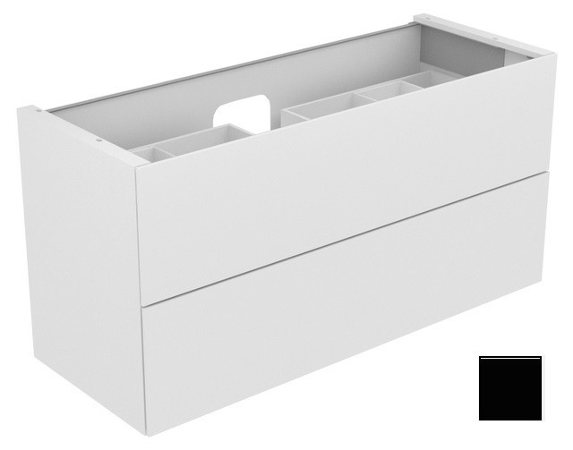Keuco тумба подвесная под раковину с двумя выдвижными фронтами, edition 11, черный арт. 31362 330000