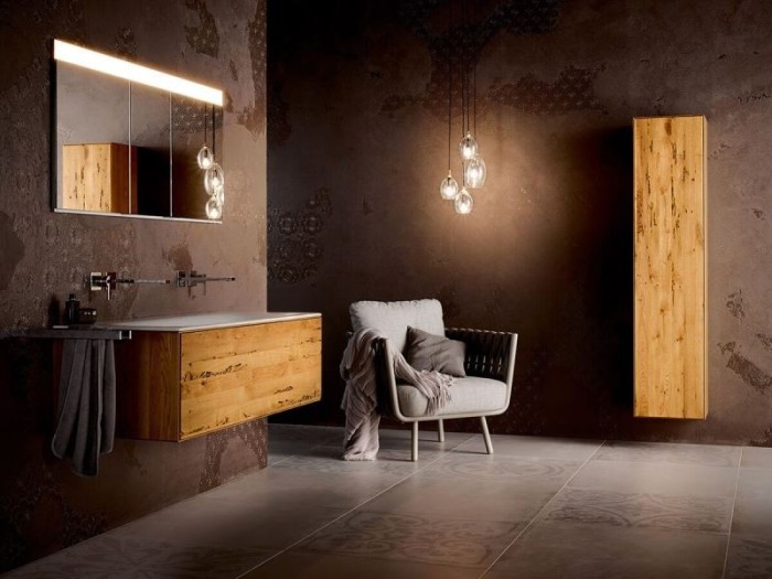 Keuco тумба под умывальник, 1050x400x535 мм фасад венецианский дуб, edition lignatur, арт. 33371 750021