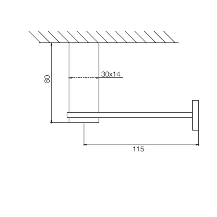 Fima Carlo Frattini держатель туалетной бумаги, подвесной, quadra, черный арт. f6025/1ns