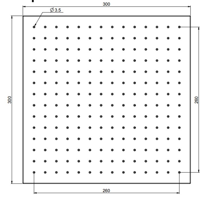 Fima Carlo Frattini верхний душ 300х300 мм., из латуни wellness, хром арт. f2216/2cr