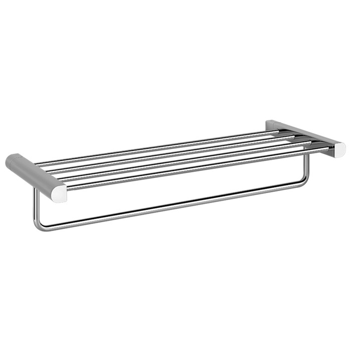 Gessi Полка с полотенцедержателем, 60 см, подвесной, Rilievo, 59407#031 цвет: хром