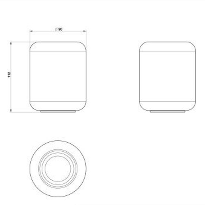 Gessi Стакан для зубных щеток настольный, Goccia, 38034#031 цвет: белый