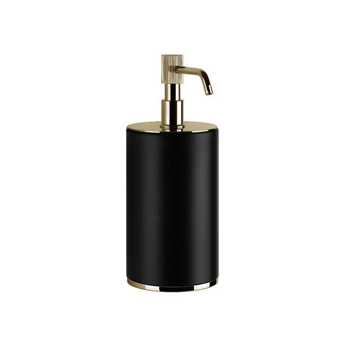 Gessi Дозатор для жидкого мыла настольный, Venti20, 65438#710 цвет: черный, фурнитура brass pvd