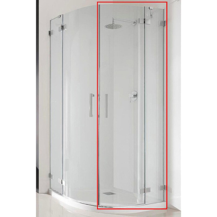 Radaway душевая дверь pdd 90 r профиль хром стекло прозрачное, Euphoria - 383001-01R