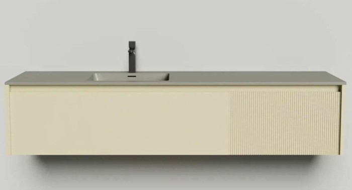 Salini подвесная тумба 1800, domino, 27d118in цвет: бежевый