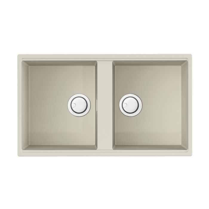 Omoikiri кухонная мойка Kitagawa 83-2-U, белый арт. 4993809