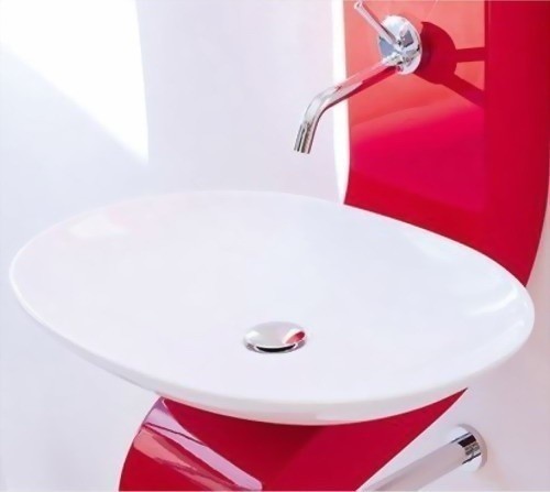 ArtCeram раковина (накладная), lfl001 01 00 la fontana цвет: белый глянцевый