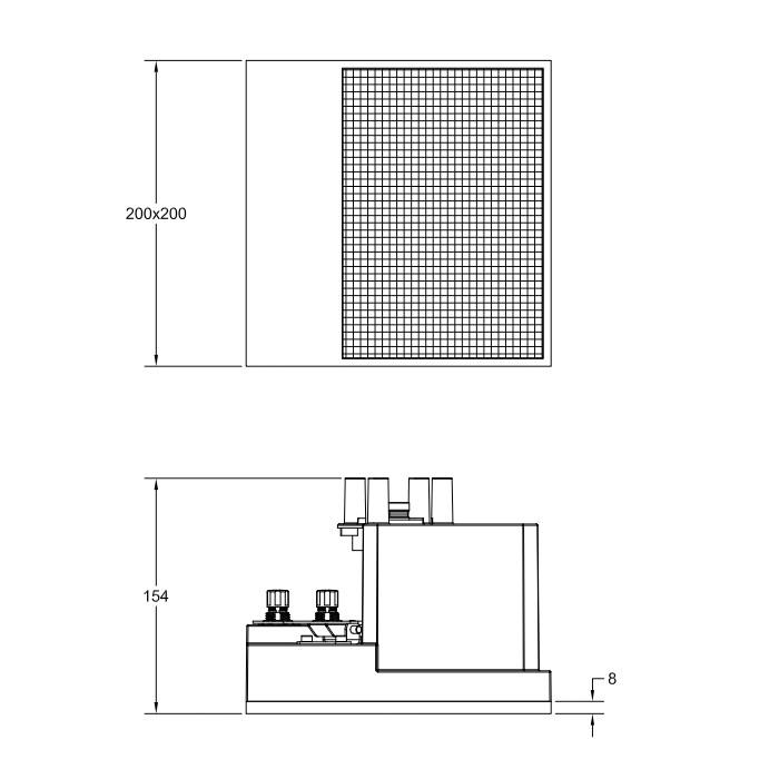 Gessi Модуль 200х200 мм, аудио Bluetooth, проигрывание с мобильных устройств, установка Easy-Fix, Binario, 61111#238 цвет: mirror steel